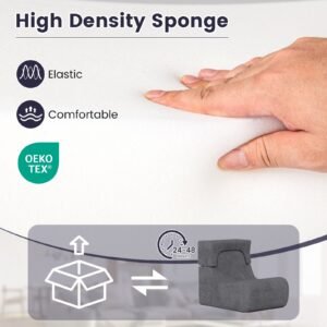 High-density sponge and 24 to 48 hour recovery guidance for boneless floor chair
