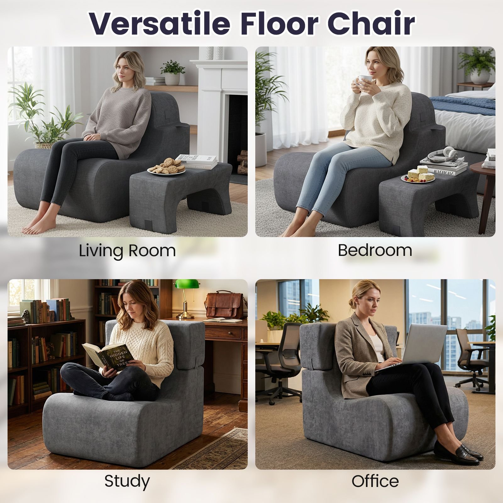 Boneless Floor Chair Detachable Headrest Detachable headrest use on boneless floor chair
