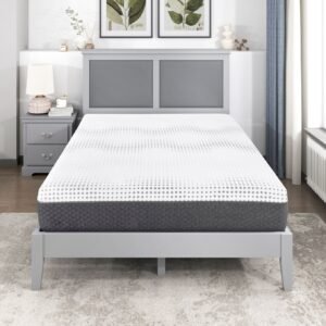 12-inch Full hybrid mattress shown in modern bedroom