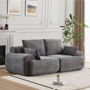 84 inch modular corduroy compressed sofa